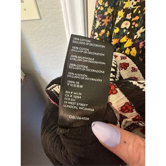 NWT Free People Gardenia Tunic Colorful Bohemian Top Size Small OB1064026 - Picture 9 of 9